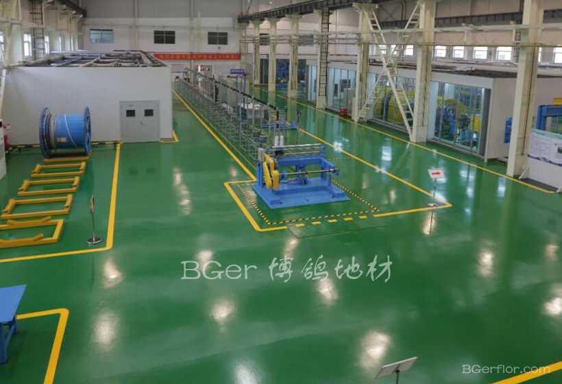 工業(yè)廠房車(chē)間彩色地板-4