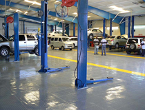 【汽車修理廠地面地板】汽修廠地面用什么材料？